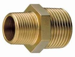 NIPPLE,1/8MP X 1 1/2IN LONG,BRASS