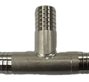 TEE,(3)BARB,1/2 X 1/2 X 1/2,SS