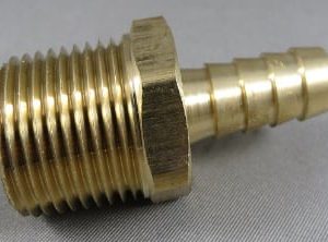 HOSE,BARB,3/8BRB X 1/2MP,BRASS,LF