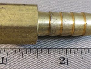 HOSE,BARB,3/8BRB X 1/4FP,BRASS