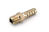 HOSE,BARB,5/16 BARB X 1/4 MP,BRASS