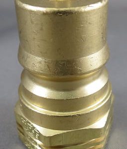 NIPPLE,QUICK CONNECT,1/2,BRASS,W/GROOVES