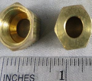 NUT,COMPRESSION,1/4,BRASS
