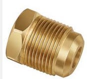 PLUG,1/4MF,BRASS