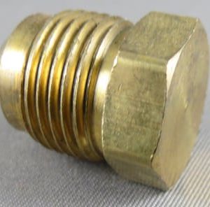 PLUG,3/8MF,BRASS