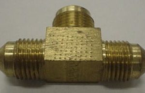 TEE,(3) 3/8MF,BRASS