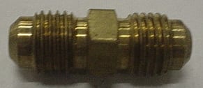 UNION,1/4MF X 1/4MF,BRASS