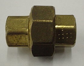 UNION,3/8FP X 3/8FP,BRASS