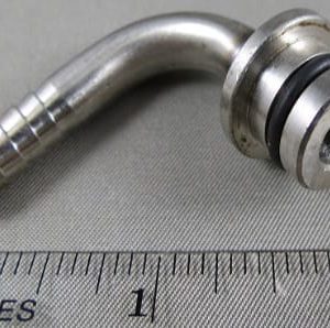 ELBOW,SYRUP OUT,1/2 SHURFLO X 1/4 BARB,SS,W/ORING