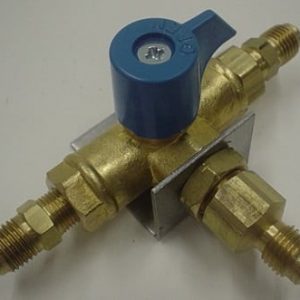 VALVE,CHANGEOVER,CO2,BLUE HANDLE,(3)1/4MF