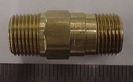 VALVE,CHECK,SINGLE,1/4IN,3/8 MP X 3/8 MP,BRASS