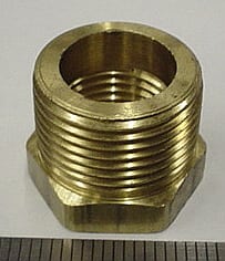 BUSHING,HEX,3/4MP X 1/2FP,BRASS,LF