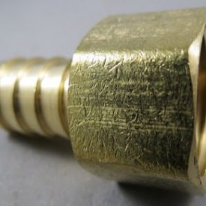 HOSE,BARB,1/2BRB X 1/2FP,BRASS,LF