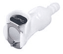 CONNECT,QUICK,FEMALE,3/8 BARB,PLASTIC