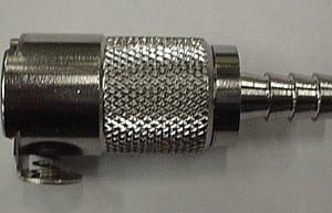CONNECTOR,FEMALE 3/8 QCD W/ 1/4BARB