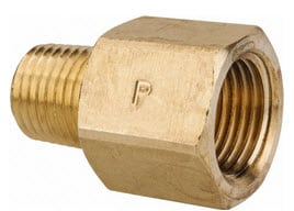 COUPLING,3/8FF X 1/2MP,BRASS