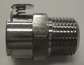 CONNECTOR,FEMALE 3/8 QCD X W/ 3/8 NPT,FITS 505,092