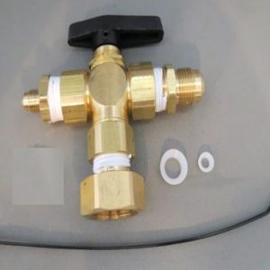 KIT,VALVE,3 WAY,WATER BOOSTER,1/2FP BOTTOM INLET W/3/4 FP,(2)1/2FP OUTLETS W/1/2 MF & 1/4MF,BRASS