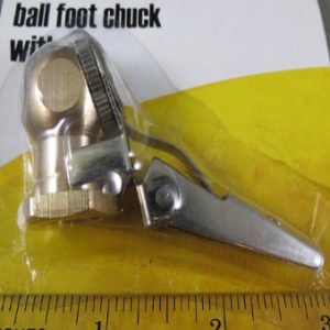 CHUCK,AIR,RIGHT ANGLE,1/4FPT,BRASS PLATED ALUMINUM