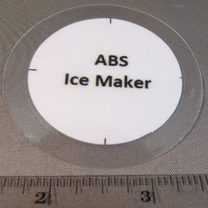 TAG,"ABS ICE MAKER",2 1/4 ROUND,LAMINATED