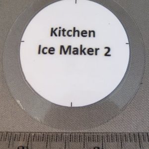 TAG,"KITCHEN ICE MAKER 2",2 1/4 ROUND,LAMINATED