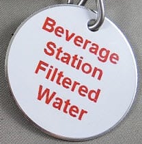 TAG,SS,BEVERAGE STATION FILTERED WATER,CHICK-FIL-A