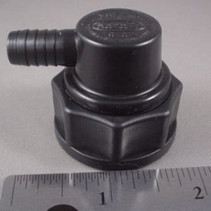 CONNECTOR,L,BAG IN BOX,BLACK,3/8