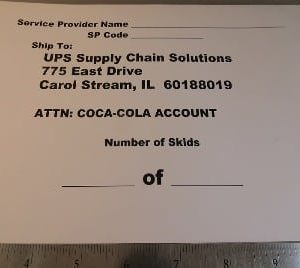 LABEL,SKID UPSSCS,ILLINOIS