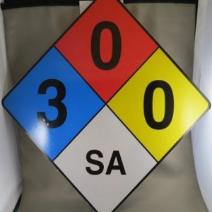 PLATE,"HAZARDOUS MATERIALS IDENTIFICATION",ALUMINUM,W/DECAL