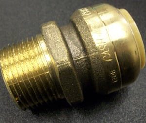 CONNECTOR,STRAIGHT,3/4 TUBE X 3/4 MNPT,BRASS