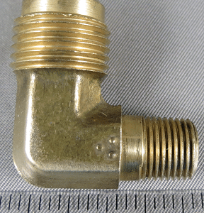 ELBOW 1/4 MF X 1/8 MP BRASS