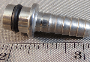 FITTING,INPUT,STRAIGHT,1/4,W/ORING,BARGUN