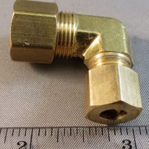 ELBOW,3/8COMP X 1/4COMP,BRASS