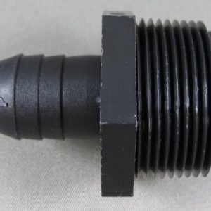 ADAPTER,POLYPROPYLENE,BLACK,3/4MPT X 1/2BARB..