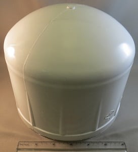 CAP,PVC,6IN