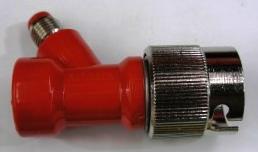DISCONNECT,GAS,1/4 FLARE,RED