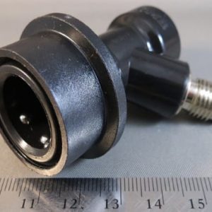 DISCONNECT,LIQUID,1/4 MF,BLACK