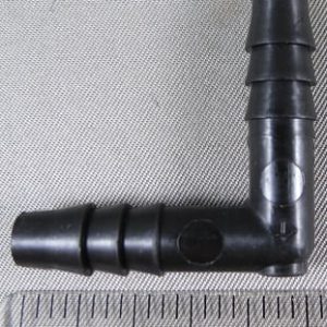 ELBOW,1/4BRB X 1/4BRB,POLYETHYLENE,BLACK