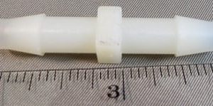 SPLICER,PVC,SINGLE BARB,1/4 X 1/4