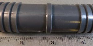 SPLICER,PVC,1IN BARB X 1IN BARB..