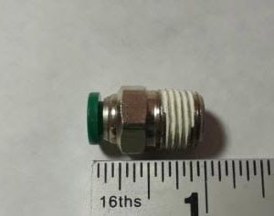 CONNECTOR,MALE,1/4TUBE  X 1/4MP,BRASS