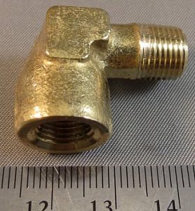 ELBOW,90DEG,1/4FP X 1/4MP,BRASS