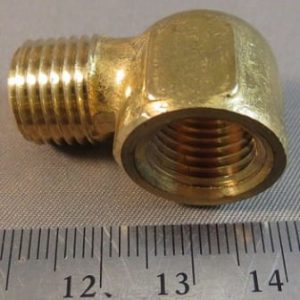 ELBOW,STREET,90DEG,1/4FP X 1/4MP,BRASS