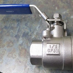 VALVE,BALL1/2FP X 1/2FP,FULL PORT,LOCKING,SS