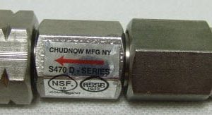 VALVE,CHECK,DOUBLE,3/8MP X 3/8FP,SS