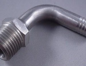 ELBOW,1/2BARB X 1/2MP,SS