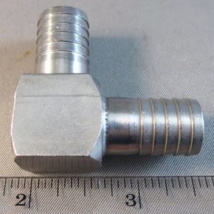 ELBOW,BARB,WELDED,1/2 X 1/2,SS