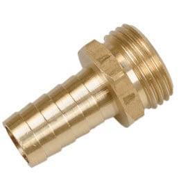 GARDEN HOSE,3/4 MGH X 1/2 BARB,BRASS