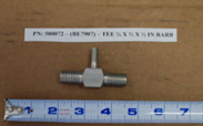 TEE,1/4 X 1/2 X 1/2 BARB