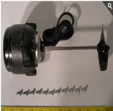 MOTOR,AGITATOR,ASSEMBLY,INCLUDES PROPELLER & SLINGER WASHER